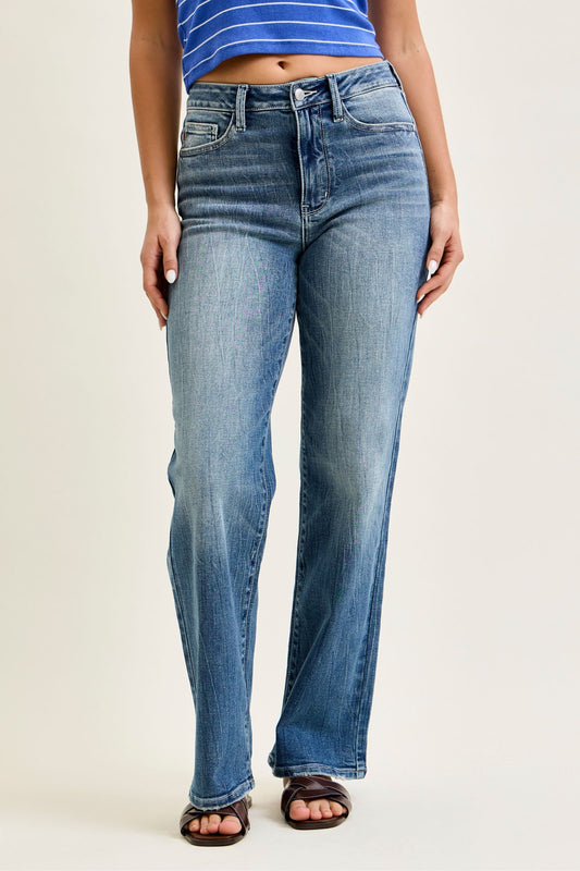 Judy Blue Mid Rise Straight Leg