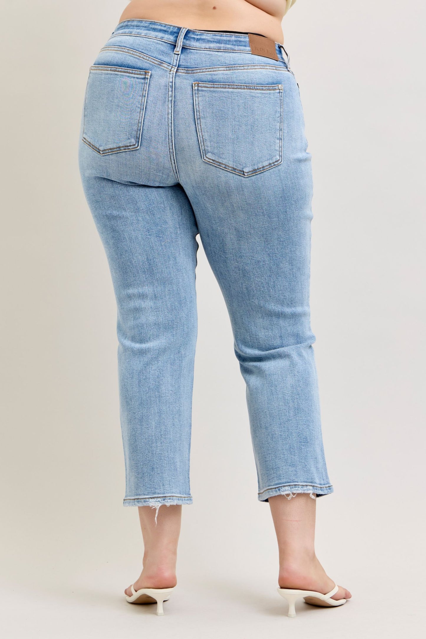 Judy Blue High Waist Ankle Straight Leg