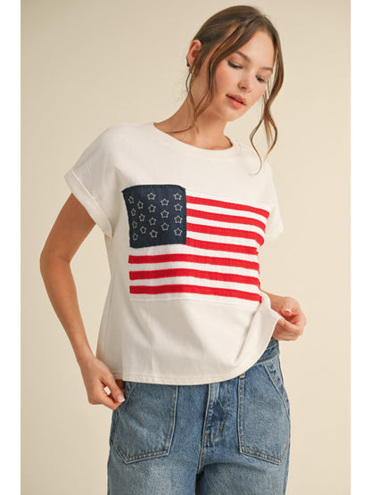 Appliqué Flag Top