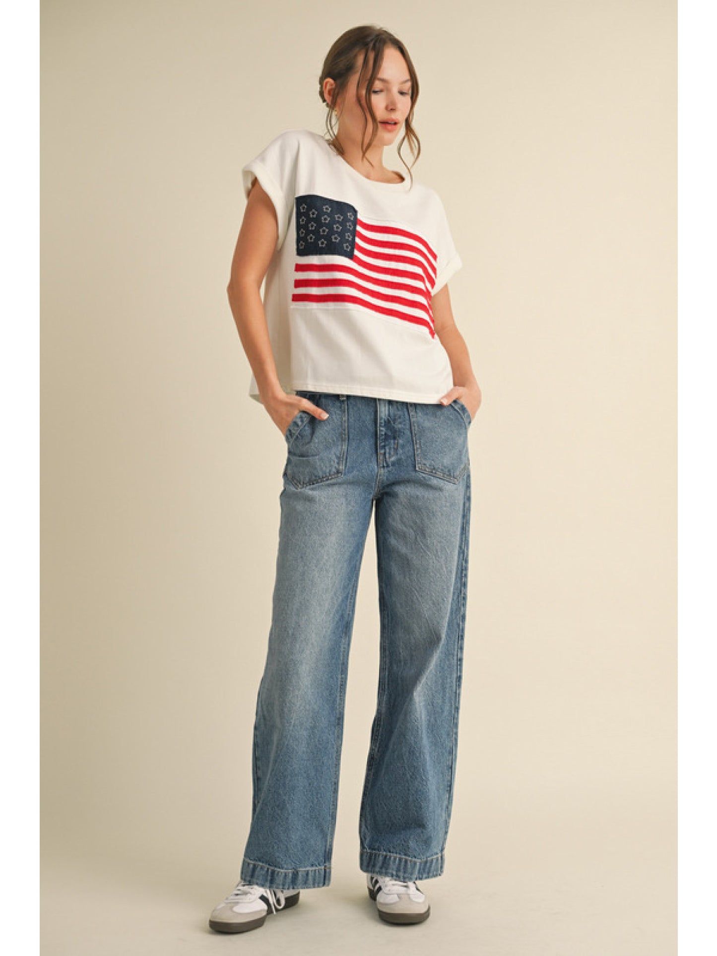 Appliqué Flag Top