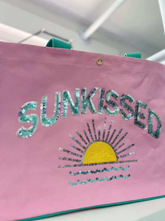 Embroidered Sequin Tote