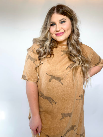 Cheetah T-Shirt Dress