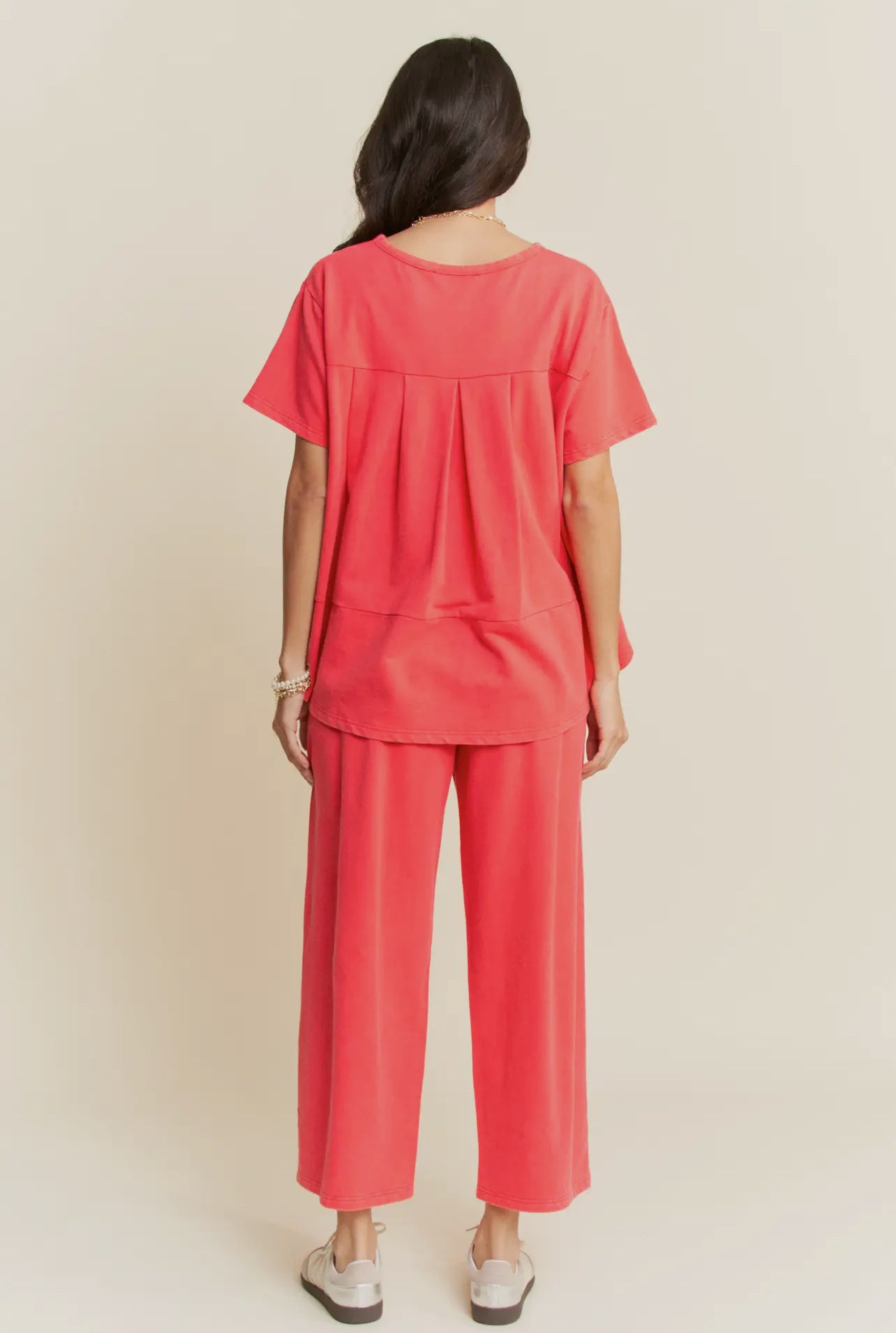 Garment Washed Two Piece Set