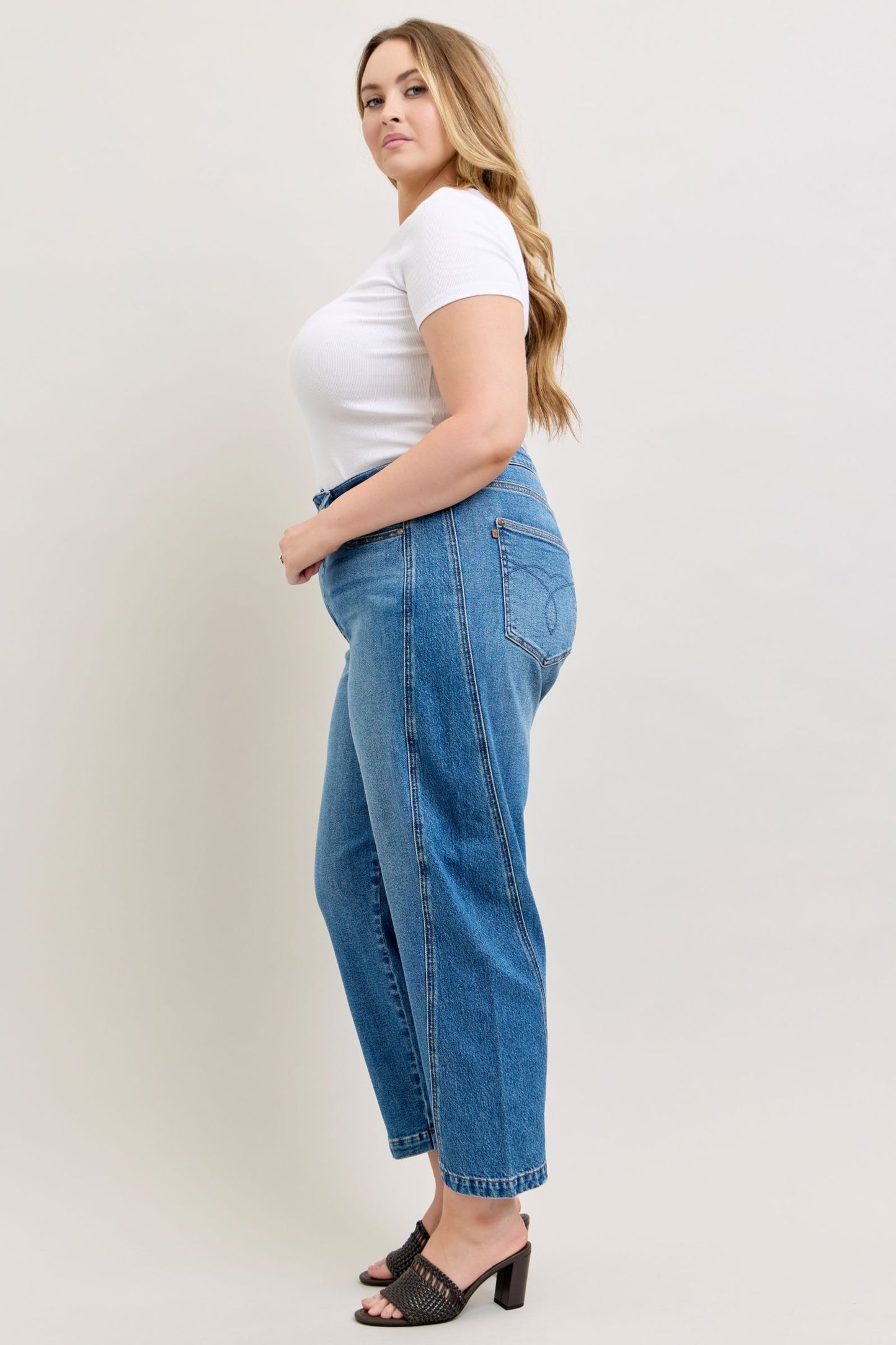 Judy Blue High Waist Barrel Rigid Magic