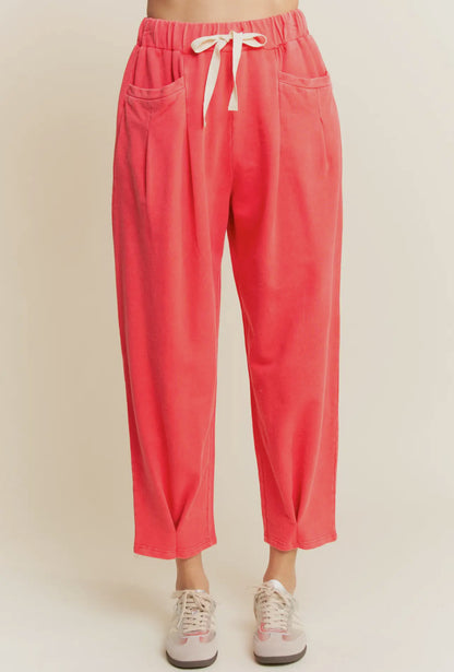 Garment Washed Two Piece Set