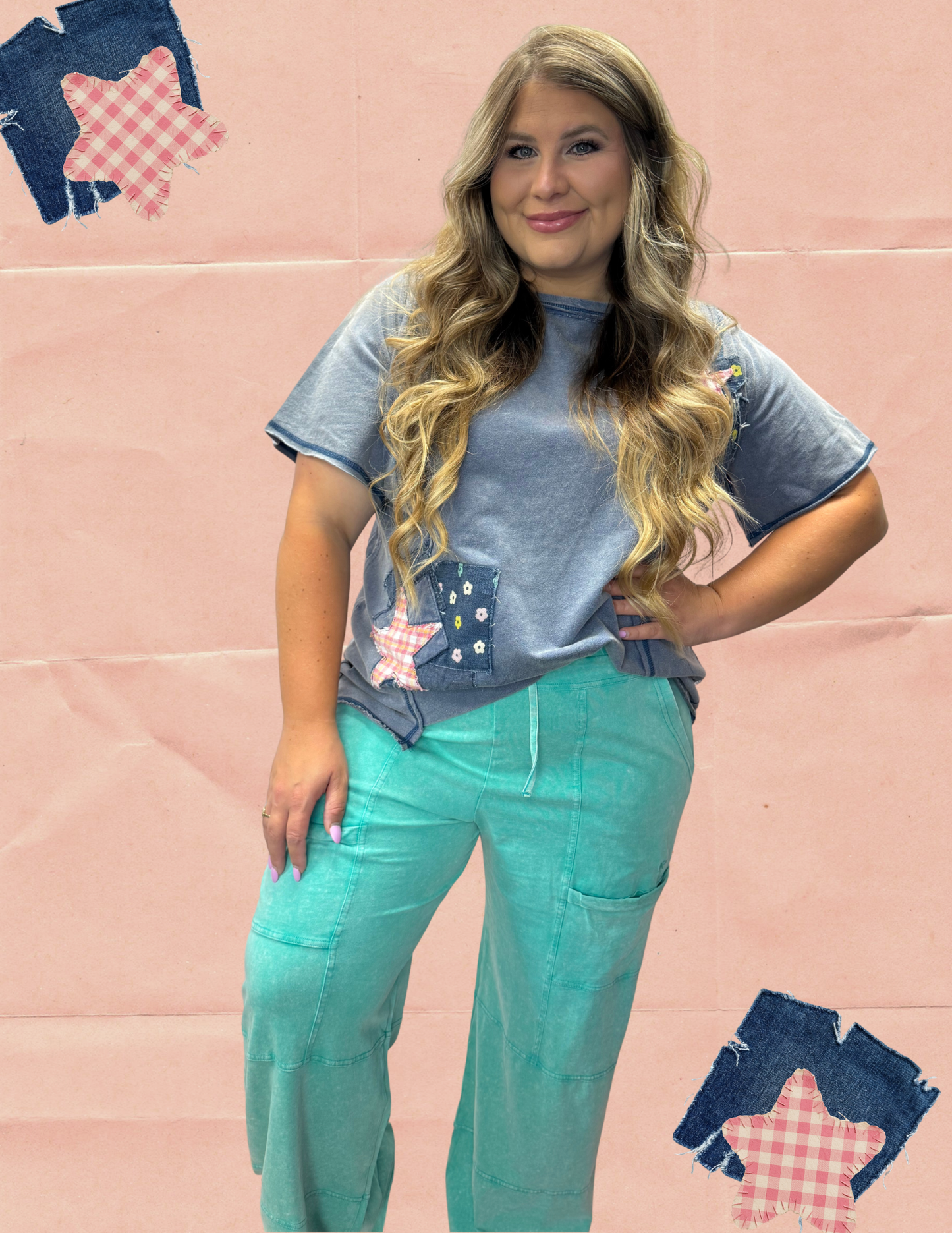 Star Patchwork Top