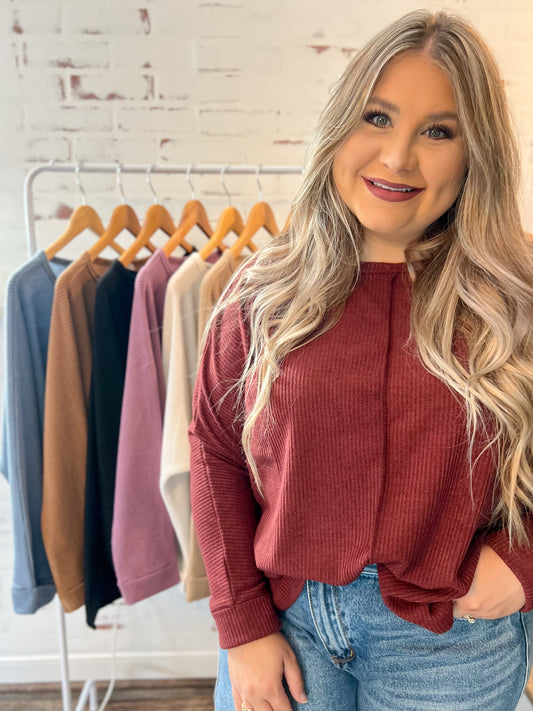 Dolman Ribbed Sweater