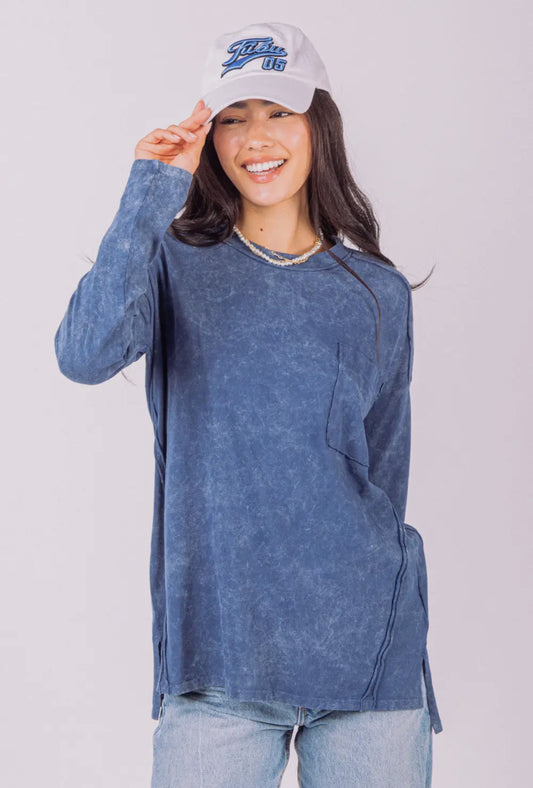 Raw Seam Top- Final Sale