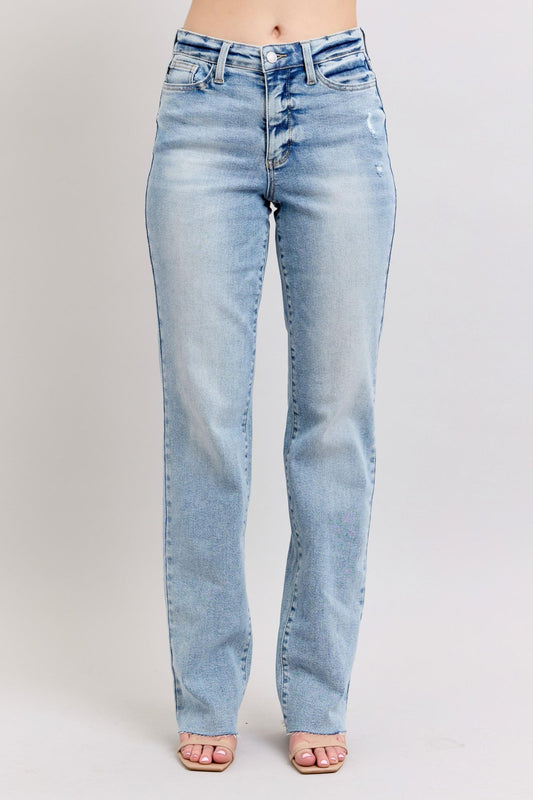 Judy Blue Mid Rise Light Dad Jean