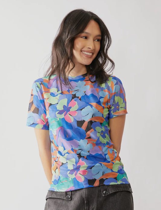Short Sleeve Mesh Top