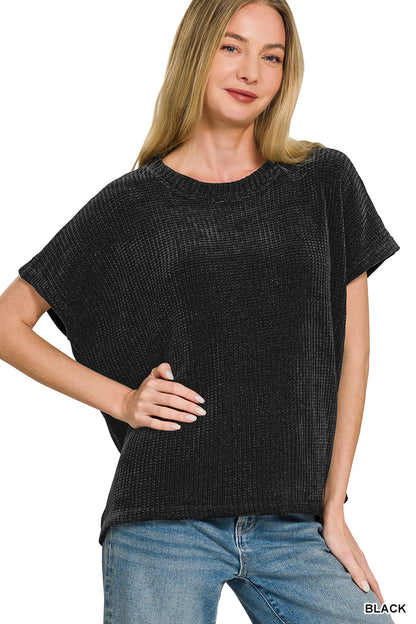 Chenille Waffle Sweater