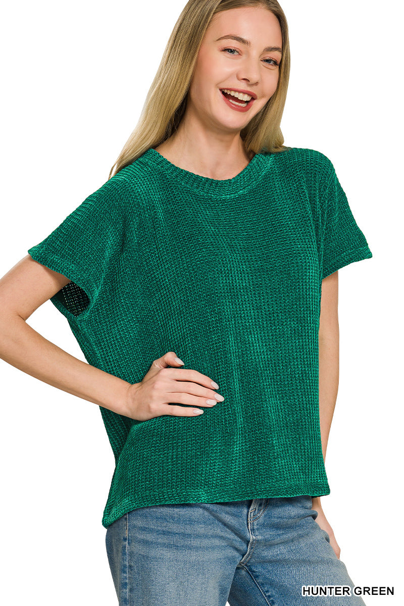Chenille Waffle Sweater