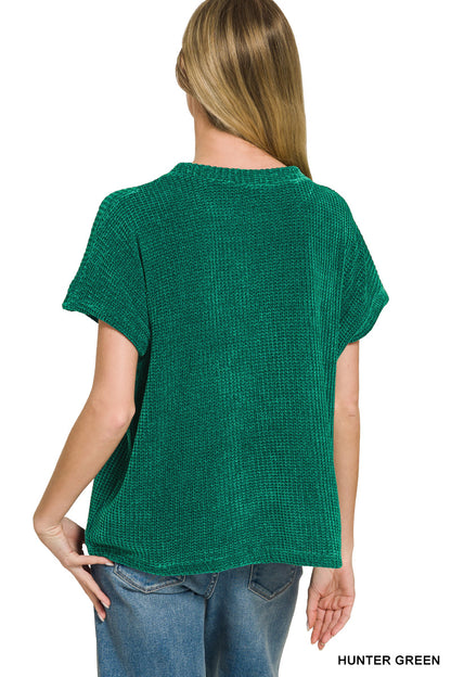 Chenille Waffle Sweater