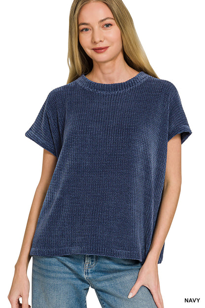 Chenille Waffle Sweater