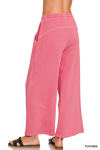 French Terry Wide Leg Pants