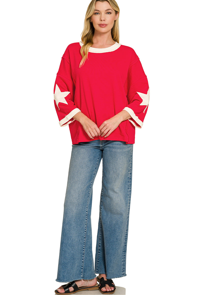 Star Patch Top