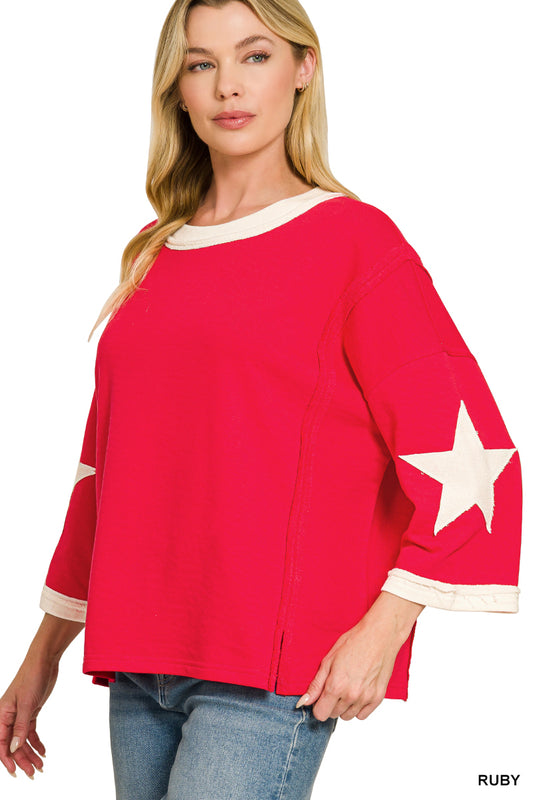 Star Patch Top