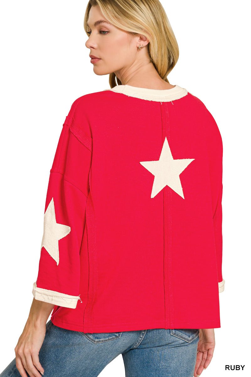 Star Patch Top