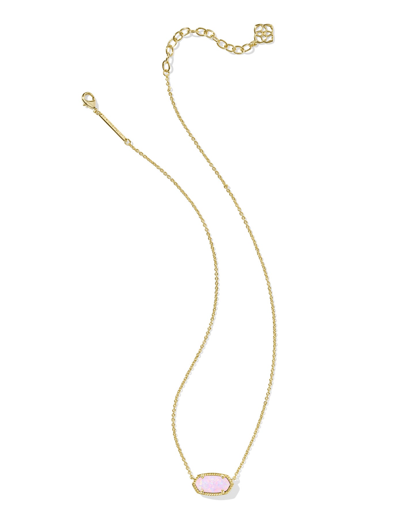 Kendra Scott Elisa Necklace Gold Blush Pink Opal