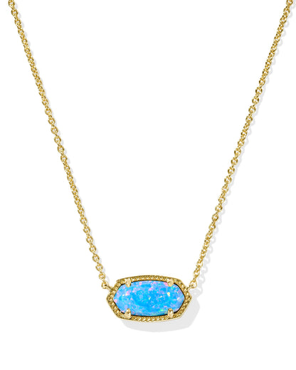 Elisa Necklace Gold Periwinkle Opal