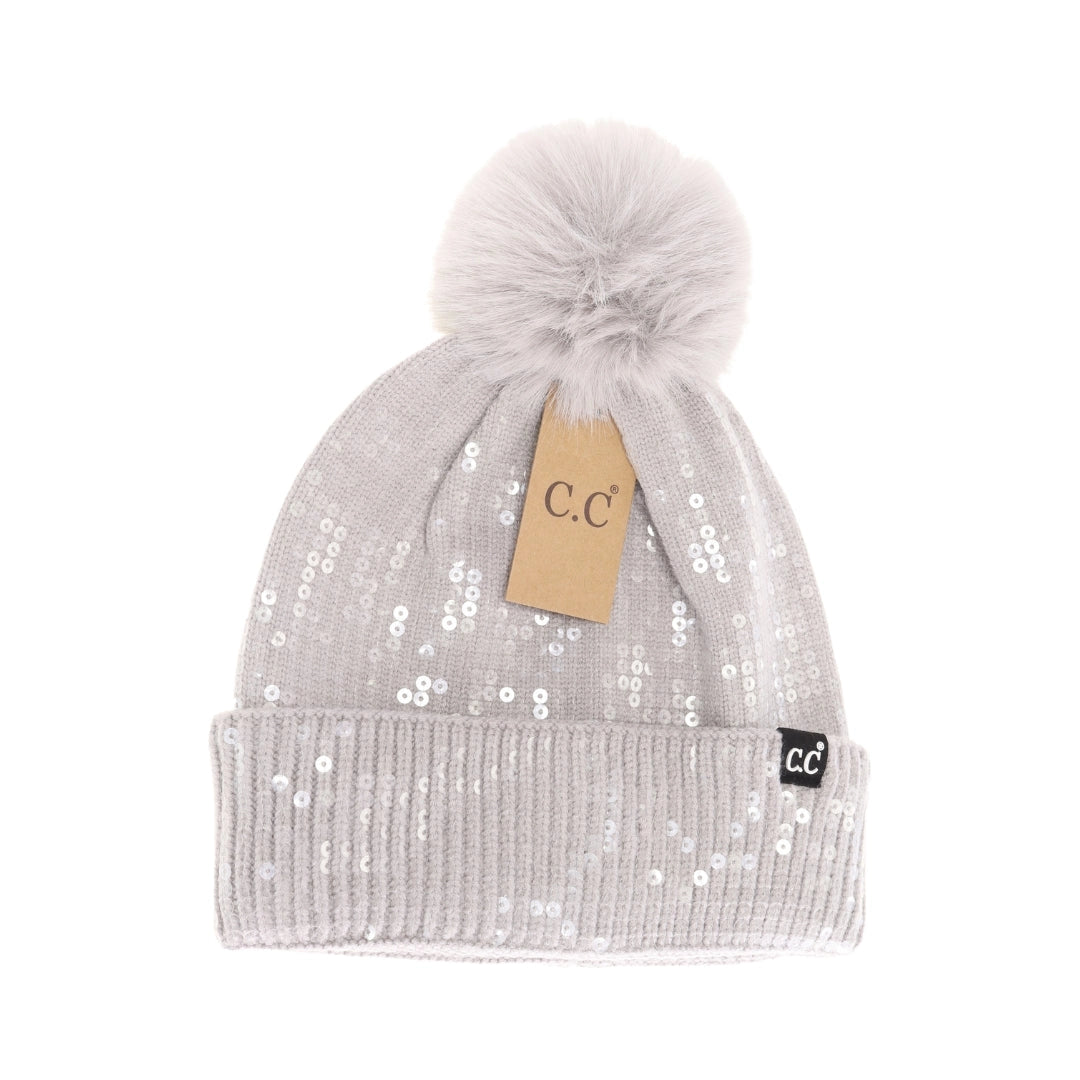 C.C. Sequin Beanie