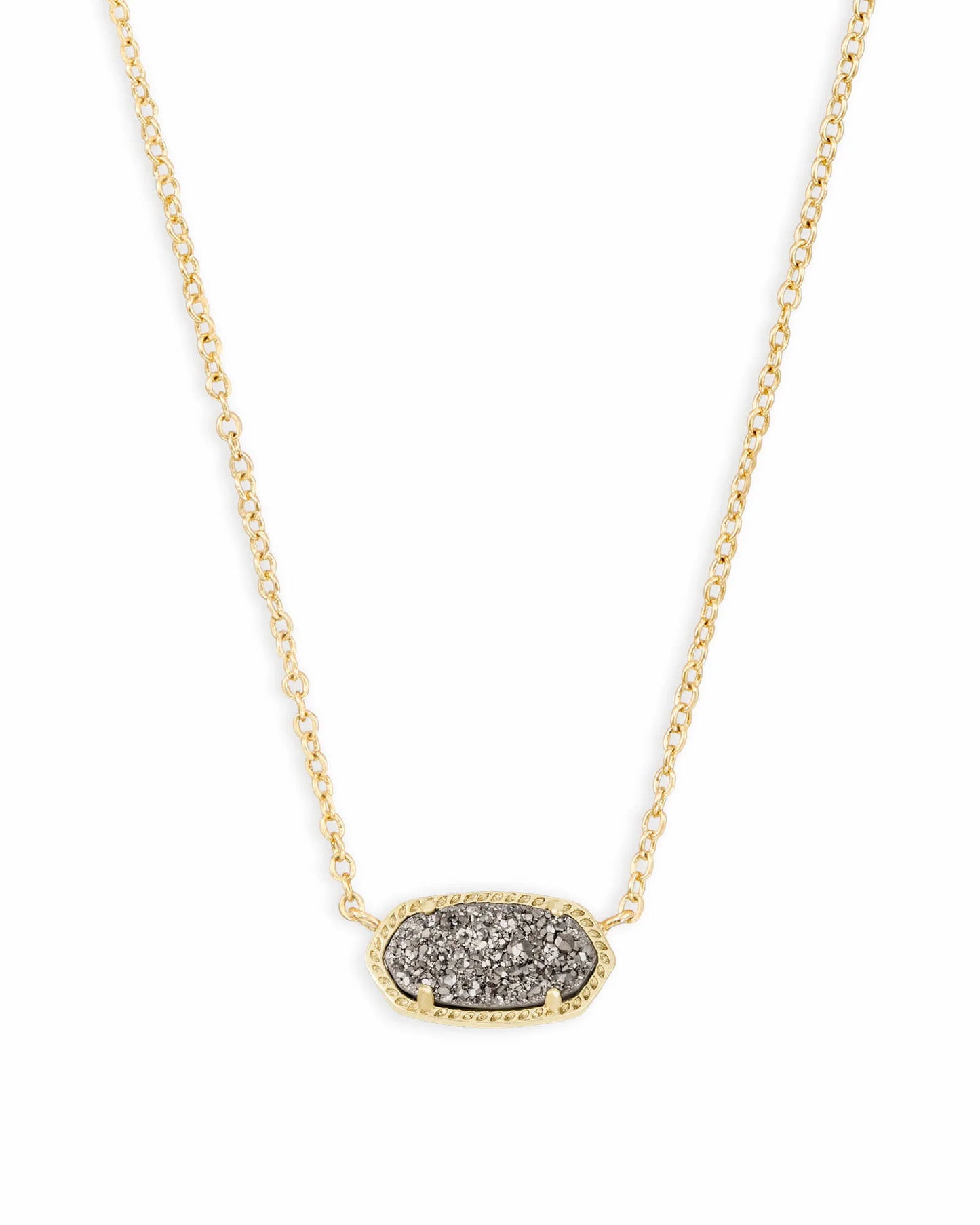 Kendra Scott Elisa Necklace Gold Platinum Drusy