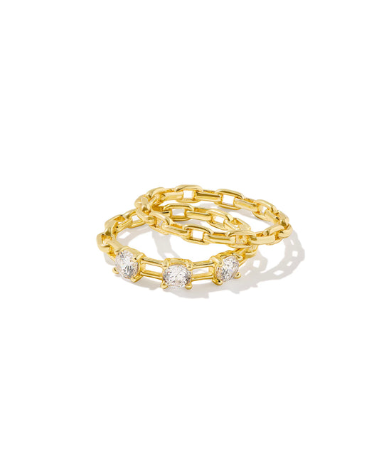 Kendra Scott Lexi Gold Ring Set