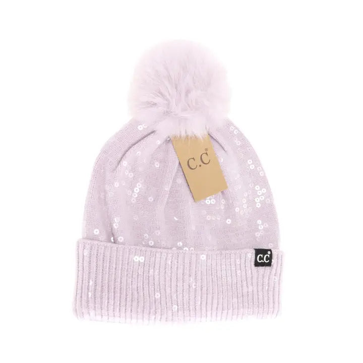 C.C. Sequin Beanie