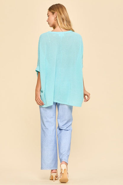 Knit Poncho Lightweight Sweater