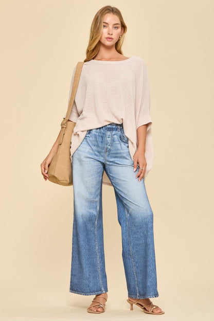 Knit Poncho Lightweight Sweater