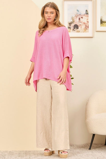 Knit Poncho Lightweight Sweater