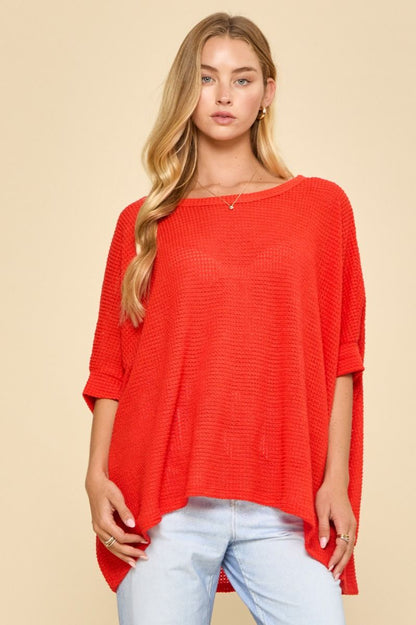 Knit Poncho Lightweight Sweater