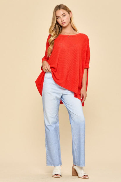 Knit Poncho Lightweight Sweater