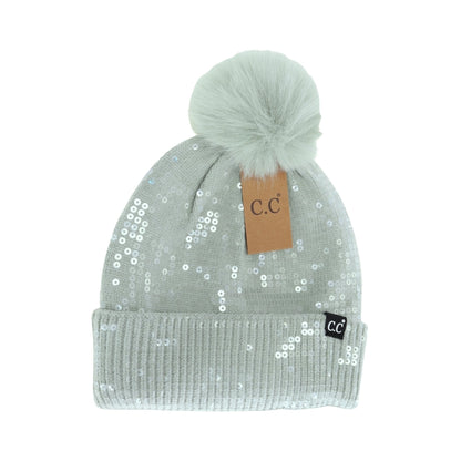 C.C. Sequin Beanie