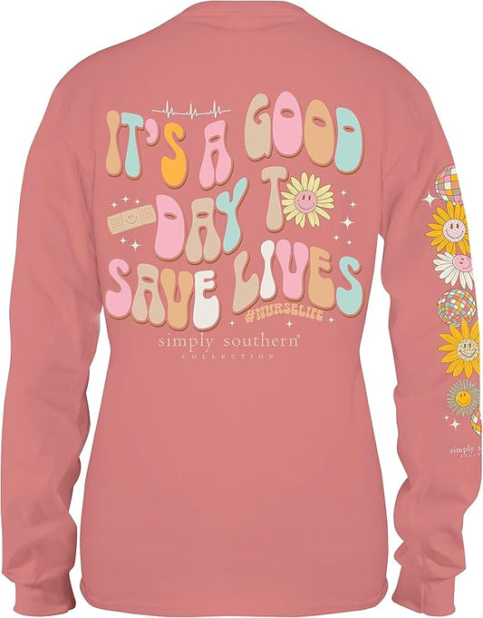 Simply Southern Save Lives Tee- Final Sale