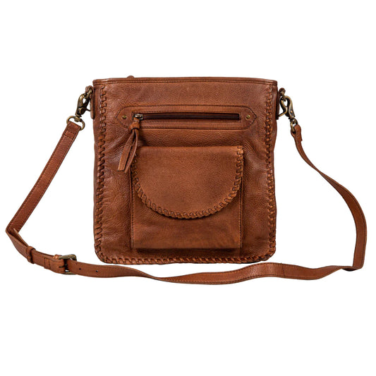 Myra Santa Clara Canyon Stitched Hairon Leather Bag