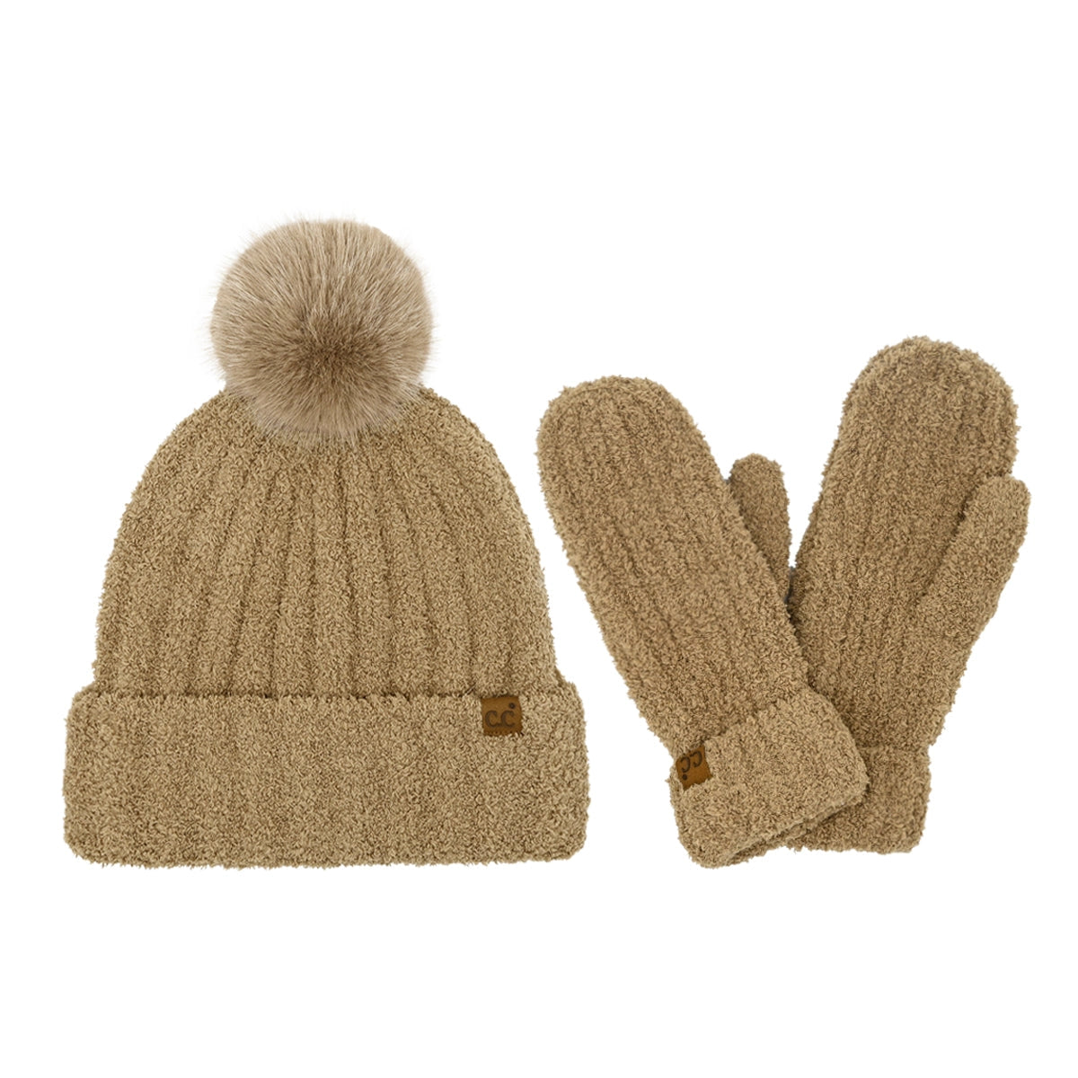 C.C. Beanie Hat & Mitten Set