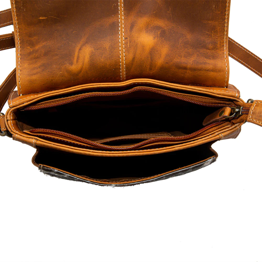 Myra Samson Trails Leather & Hairon Bag