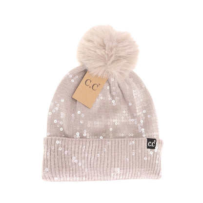C.C. Sequin Beanie