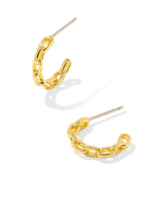 Phoebe Huggie Earrings- Gold