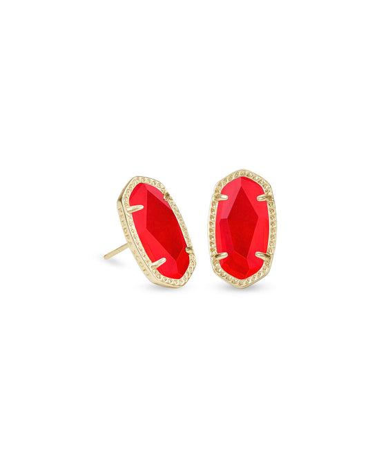 Kendra Scott Ellie Earring Gold Red Illusion