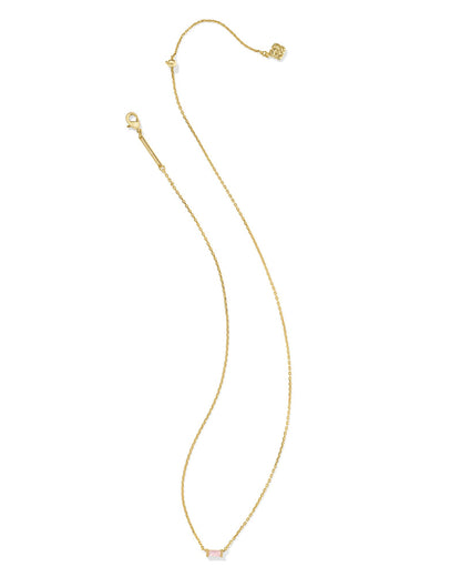 Kendra Scott Juliette Pendant Necklace Gold Rose Quartz