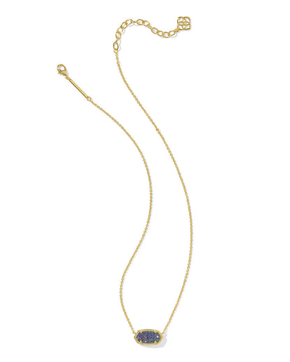 Elisa Necklace Gold Multi Drusy