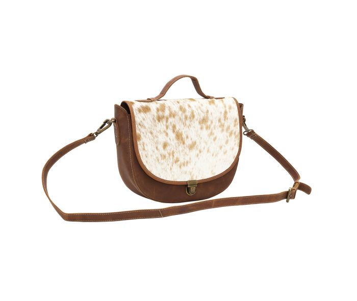 Myra Vanilla Fiesta Leather & Hair On Bag