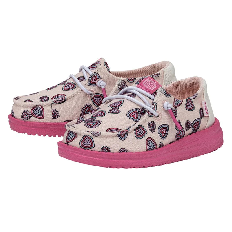 Hey Dude Wendy Toddler Hearts Pink