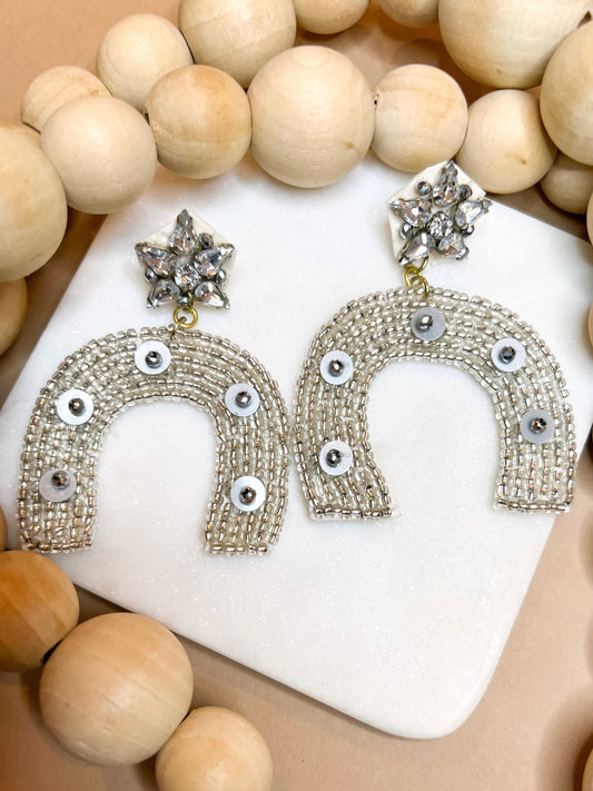 Arch Beaded Earrings